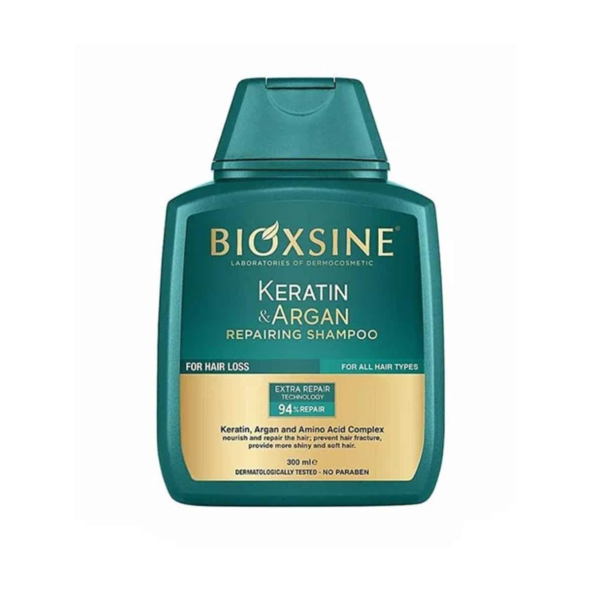 شامپو ترمیم کننده کراتین و آرگان بیوکسین Bioxcin Keratin & argan repairing shampoo