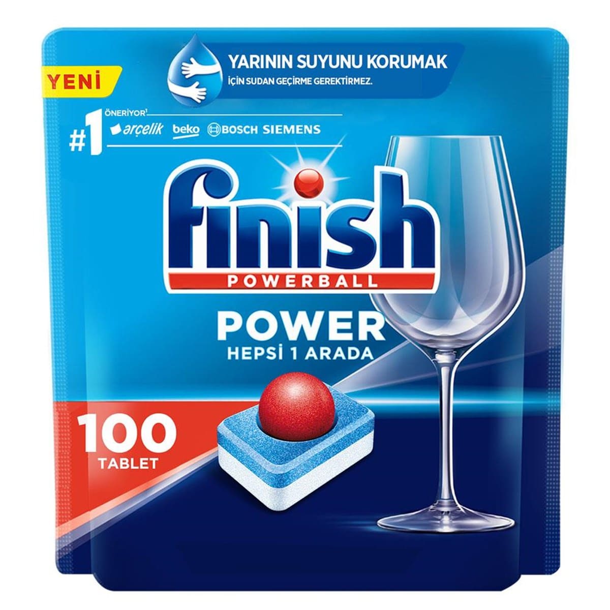 قرص ماشین ظرفشویی فینیش Finish Power تعداد 100 عددی