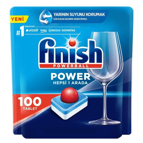 قرص ماشین ظرفشویی فینیش Finish Power تعداد 100 عددی - تصویر 1