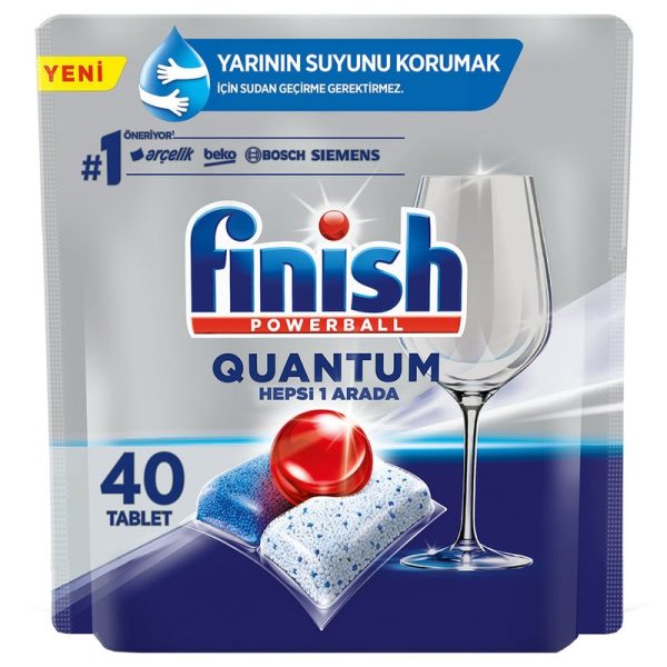 قرص ماشین ظرفشویی فینیش مدل Quantum Hepsi 1 Arada بسته 40 عددی - تصویر 1
